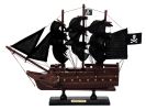 Wooden Caribbean Pirate Black Sails Model Pirate Ship 12""