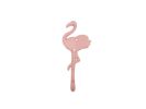 Rustic Pink Cast Iron Wall Mounted Decorative Metal Flamingo Hook 8""