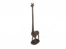 Rustic Copper Cast Iron Giraffe Paper Towel Holder 19""