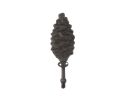 Cast Iron Pinecone Decorative Metal Wall Hook 8.5""