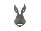 Cast Iron Rabbit Head Wall Mounted Bottle Opener 5""