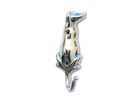 Chrome Decorative Dog Hook 6""