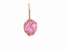 Pink Japanese Glass Ball Fishing Float With Brown Netting Decoration 2""