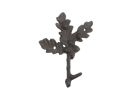 Cast Iron Oak Tree Leaves with Acorns Decorative Metal Tree Branch Hooks 6.5""