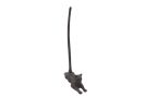 Cast Iron Sitting Cat Kitchen Paper Towel Holder 19""