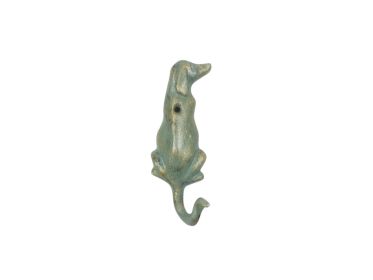 Antique Seaworn Bronze Cast Iron Dog Hook 6""