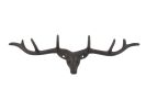 Cast Iron Large Deer Head Antlers Decorative Metal Wall Hooks 15""