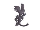 Cast Iron Rooster on a Branch Decorative Metal Wall Hook 9""