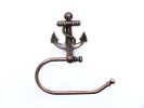 Antique Copper Anchor Toilet Paper Holder 10""