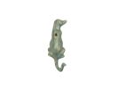 Antique Seaworn Bronze Cast Iron Dog Hook 6""