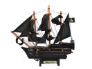 Wooden Ben Franklins Black Prince Model Pirate Ship 7""