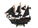 Wooden Whydah Galley Model Pirate Ship Christmas Ornament 7""