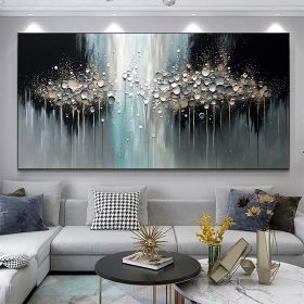 Handmade Oil Painting Abstract Texture Oil Painting On Canvas Large Wall Art Original White Painting Minimalist Art Custom Painting Modern Living Room (Style: 1, size: 60x120cm)