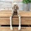 1pc Skull Statues Set, Resin Skeleton Shelf Sitters Sitting Figurines, For Home Bookshelf Table Ledge Edge Decorative, Crafts Ornaments,Halloween Don'