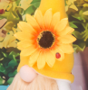 Spring Gnomes Easter Decorations;  Handmade Summer Sunflower Gnomes Faceless Plush Doll