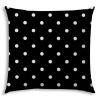 DINER DOT Black Indoor/Outdoor Pillow - Sewn Closure