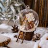 Christmas Microlandscape Glass Ball Lob Ball Christmas Tree Decorations Light Up Ball Christmas Decorative Lights LED Lights