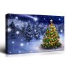 Framed Canvas Wall Art Decor Painting For Chrismas, Chrismas Tree in Forest Chrismas Gift Painting For Chrismas Gift, Decoration For Chrismas Eve Offi