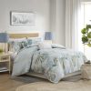 5 Piece Cotton Duvet Cover Set with Throw Pillow