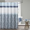 Printed and Embroidered Shower Curtain