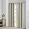 Solid Blackout Triple Weave Grommet Top Curtain Panel Pair