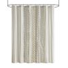 Cotton Printed Shower Curtain with Chenille