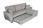 Storage Sofa Bed Tufeted Cushion with 2 Pillows