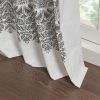 Cotton Printed Curtain Panel with Chenille detail and Lining