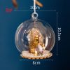 Christmas Microlandscape Glass Ball Lob Ball Christmas Tree Decorations Light Up Ball Christmas Decorative Lights LED Lights