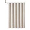 Woven Clipped Solid Shower Curtain