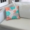 BURSTING BLOOMS Orange Indoor/Outdoor Pillow - Sewn Closure