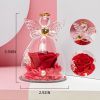 1pc; Birthday Gifts For Women; Preserved Rose In Angel Glass; Mom Grandma Gifts On Mother's Day; Valentine's Day; Wedding; Thanksgiving; Christmas; Ho