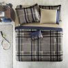 Plaid Comforter Set with Bed Sheets