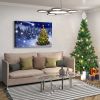 Framed Canvas Wall Art Decor Painting For Chrismas, Chrismas Tree in Forest Chrismas Gift Painting For Chrismas Gift, Decoration For Chrismas Eve Offi