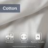 5 Piece Cotton Duvet Cover Set with Throw Pillow