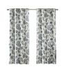 Jacquard Printed Room Darkening Curtain Panel