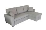 Storage Sofa Bed Tufeted Cushion with 2 Pillows