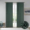 Room Darkening Poly Velvet Rod Pocket/Back Tab Curtain Panel Pair