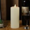 Flameless Flickering LED Candles Battery Operated with 6H Timer, Warm Light Real Wax Pillar Votive 3D Wick Candles, Perfect for Party/Wedding/Home Dec