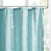 Printed Metallic Shower Curtain